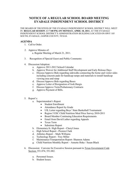 <b>Minutes</b> 2023 August-September SBOE General <b>Meeting</b> (09/01) (PDF, 1MB) Committee on Instruction (08/31) (PDF, 172 KB) Committee on <b>School</b> Finance/Permanent <b>School</b> Fund (08/31) (PDF, 165 KB). . Texas school board meeting minutes